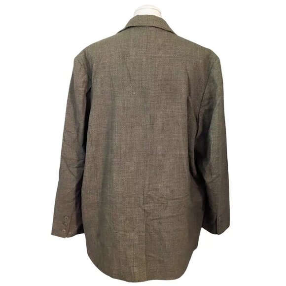 The Territory Ahead Blazer Mens 48R Green Sport Coat Jacket Wool 3 Button - Picture 6 of 8
